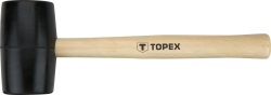 Młotek gumowy 50 mm/340 g, trzonek drewniany 02A343 TOPEX
