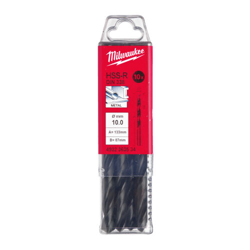 Wiertło do metalu HSS-R 10,0 mm (10szt.) MILWAUKEE