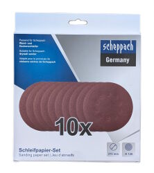 Papier ścierny Scheppach fi 215mm K120 10 szt.
