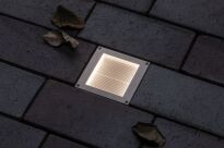Oprawa wpuszczana ARON LED solar 12lm czujnik zmierzchu 10x10cm 3000K IP67 metal - 3