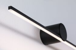 Oprawa ścienna SAVA LED nad lustro 5W 300lm 3000K 600mm IP44 230V czarny matowy / metal