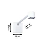 Oprawa ścienna ADELIA LED 370lm 2700K 4.5W 24V aluminium szczotkowane - 6
