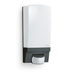 Lampa elewacyjna z czujnikiem ruchu i zmierzchu Steinel L 1 S PIR max.60W E27 IP44 IK07 230V czarna / tworzywo sztuczne