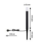 Oprawa ogrodowa FLAREA LED 400mm 3W 280lm 3000K IP65 230V czarny /aluminium - 5