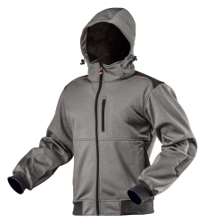 Kurtka robocza softshell z kapturem odpinanym, rozmiar XL 81-551-XL NEO