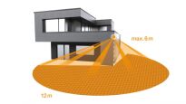 Naświetlacz z czujnikiem Steinel XLED PRO ONE Max S LED PIR 50,1W 3000K 6116lm IP44 IK03 230V biały / aluminium - 4
