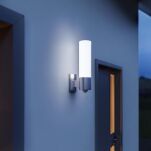 Lampa elewacyjna z czujnikiem ruchu i zmierzchu Steinel L 260 S LED PIR 9,87W 3000K 703lm IP44 IK03 230V srebrna / stal nierdzewna - 2