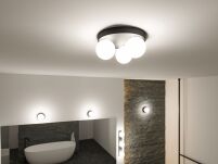 Lampa sufitowa łazienkowa GOVE LED G9 max.3x20W IP44 230V czarny matowy / metal - 5