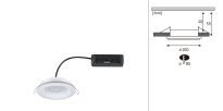 Oprawa wpuszczana SORMUS LED 6.5W 560lm / 180lm 3000K IP65 230V biały / tworzywo sztuczne - 15