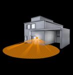 Lampa elewacyjna z czujnikiem ruchu i zmierzchu Steinel L 400 S PIR max.60W E27 IP44 IK03 230V czarna / szkło /tworzywo sztuczne - 3