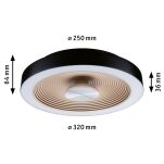 Plafoniera VOLEA 18W DIM 320MM 2120lm 3000K IP44 230V czarny / złoty / tworzywo sztuczne - 7