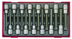 15-elementowy zestaw nasadek trzpieniowych typu Tx i 6-kątnych z chwytem kwadratowym 1/2", Teng Tools TTTxH15 Tengtools