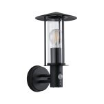 Oprawa elewacyjna CLASSIC z czujnikiem ruchu i zmierzchu IP44 max.15W E27 230V ciemnoszara / metal / szkło - 4