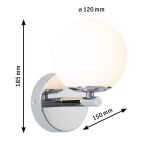 Lampa ścienna łazienkowa GOVE LED 5W 400lm 3000K IP44 230V chrom satyna / metal - 6