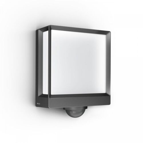 Lampa elewacyjna z czujnikiem ruchu i zmierzchu Steinel L 40 SC LED iHF Bluetooth Mesh Connect 12,9W 3000K 1057lm IP54 IK03 230V antracyt / aluminium