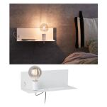 Oprawa ścienna DEVARA E27 max.1x40W USB C 230V biały mat /metal - 4