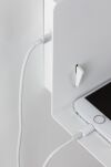 Oprawa ścienna DEVARA E27 max.1x40W USB C 230V biały mat /metal - 5