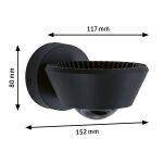Oprawa ścienna SABIK LED DIM 13W 800lm/ 390lm 2700K  IP44 230V czarny / tworzywo sztuczne - 10
