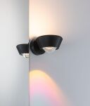 Oprawa ścienna SABIK LED DIM 13W 800lm/ 390lm 2700K  IP44 230V czarny / tworzywo sztuczne - 7