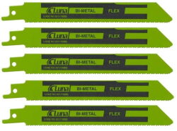 Brzeszczoty szablaste bimetalowe, elastyczne, do metalu 150x19x0,9 13T(5) Luna