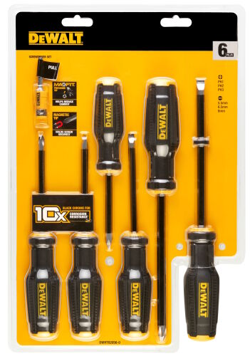 Zestaw 6 wkrętaków MAXFIT z magnetyzerem uchwytem magneyycznym DeWalt