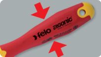 Zestaw wkrętaków FELO - ERGONIC VDE SLIM [5 szt.] + wkrętak płaski STUBBY płaski 5,5 GRATIS - 6