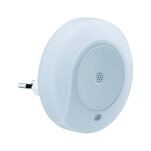 Lampka wtykowa nocna HORBY z czujnikim dzwięku + zmierzchu 45lm 3000K biały - 3