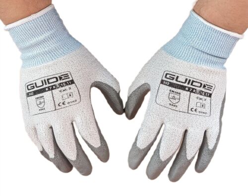 Elastyczne rękawice chroniące przed ranami ciętymi z PU GUIDE 302 rozmiar 9