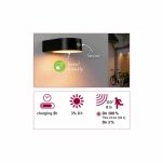 Oprawa elewacyjna EILEEN LED solar PIR 300lm 2200K IP44 czarny / tworzywo sztuczne - 5
