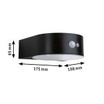 Oprawa elewacyjna EILEEN LED solar PIR 300lm 2200K IP44 czarny / tworzywo sztuczne - 6