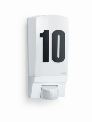 Lampa elewacyjna z czujnikiem ruchu i zmierzchu Steinel L 1 S PIR max.60W E27 IP44 IK07 230V biała / tworzywo sztuczne