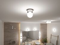 Lampa sufitowa łazienkowa GOVE G9 max.20W IP44 230V chrom satyna / metal - 4