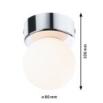 Lampa sufitowa łazienkowa GOVE G9 max.20W IP44 230V chrom satyna / metal - 6