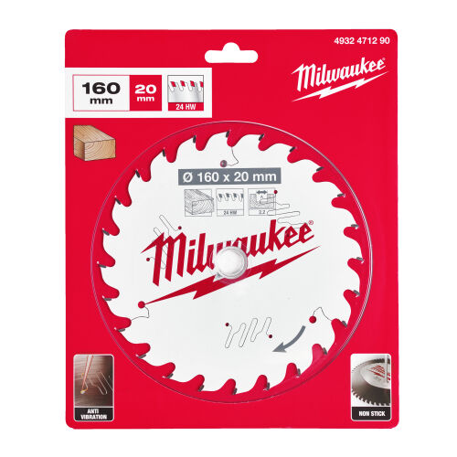 Tarcza widiowa do drewna 160 20 2.2 24z ATB Milwaukee