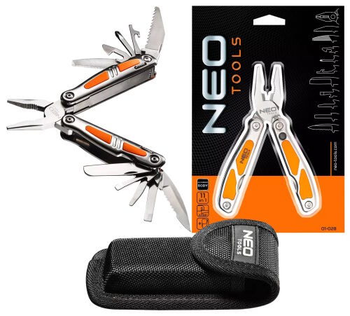 Narzędzie wielofunkcyjne multitool z etui zestaw 11 szt. 01-028 NEO