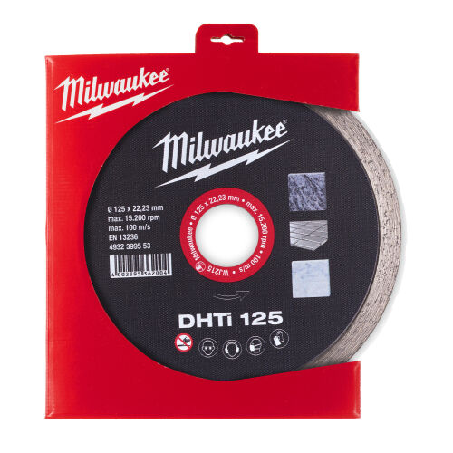 Tarcza diamentowa do czystego cięcia płytek 125mm DHTI Milwaukee