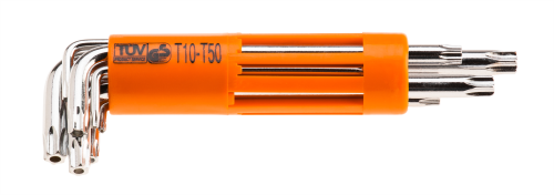 Klucze Torx długie T10-T50, zestaw 8 szt. 09-524 NEO