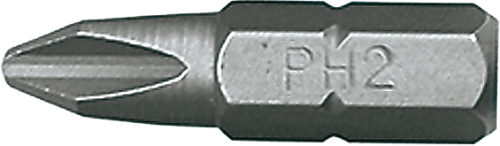 Końcówki wkrętakowe PH2 x 25 mm, 10 szt. 39D314 TOPEX