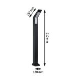 Oprawa ogrodowa MERANO LED PIR IHF 14W 910mm 850lm 3000K IP44 230V antracyt aluminium - 6