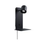 Oprawa ścienna MALENA USB-C max.5W GU10 230V  czarny matowy - 4
