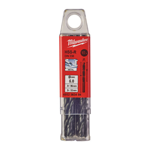 Wiertło do metalu HSS-R 5,0 mm (10 szt.) MILWAUKEE