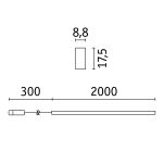 Taśma zewnętrzna LED Plug & Shine DIM 12W 2m 3000K IP68 24V biały - 10