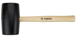 Młotek gumowy 72 mm/900 g, trzonek drewniany 02A347 TOPEX