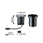 Oprawa dogruntowa Plug & Shine FLOOR regulowana 38st. 6W 3000K 490lm IP67 24V srebrny / metal - 6