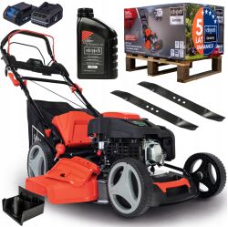 Kosiarka spalinowa Scheppach MS225-53E elektrostart + olej + nóż