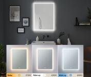 Lustro łazienkowe MIRRA LED 22W DIM 1600lm 2700/4000/6500K 800x600mm IP44 230V biały - 5