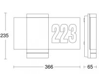 Oprawa numeryczna elewacyjna z czujnikiem STEINEL L 271 DIGI SC Bluetooth Mesh 7,8W 3000K 637lm LED IP44 IK03 230V antracyt / aluminium - 3