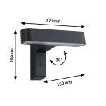 Oprawa elewacyjna ITO LED poziomy IP44 7W 3000K czujnik PIR+ zmierzchu 230V antracyt - 6