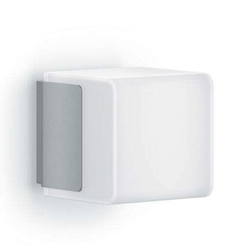 Lampa elewacyjna z czujnikiem ruchu i zmierzchu Steinel L 835 SC LED iHF Bluetooth Mesh Connect 9,1W 3000K 616lm IP44 IK03 230V srebrna / tworzywo sztuczne