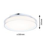 Plafoniera LUENA LED 16.5W 860lm okragła 350mm 3000K IP44 230V szkło chrom / metal - 9